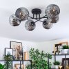 Ripoll Plafondlamp, Kogellampje Rookkleurig, 6-lichts