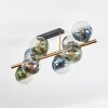 Gastor Plafondlamp, Kogellampje Goud, Zwart, 8-lichts