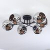 Ripoll Plafondlamp, Kogellampje Chroom, Rookkleurig, 6-lichts