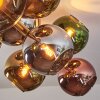 Koyoto Plafondlamp, Kogellampje Goud, Zwart, 10-lichts