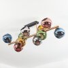 Koyoto Plafondlamp, Kogellampje Goud, Zwart, 10-lichts