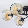 Ripoll Plafondlamp, Kogellampje Amber, Duidelijk, 6-lichts