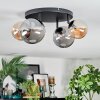Chehalis Plafondlamp, Kogellampje Amber, Rookkleurig, 4-lichts
