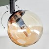 Chehalis Plafondlamp, Kogellampje 40 cm Amber, 3-lichts