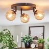 Chehalis Plafondlamp, Kogellampje 40 cm Amber, 3-lichts