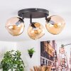 Koyoto Plafondlamp, Kogellampje Amber, 3-lichts