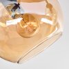 Koyoto Plafondlamp, Kogellampje Amber, 3-lichts