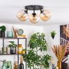 Koyoto Plafondlamp, Kogellampje Amber, 3-lichts
