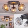 Koyoto Plafondlamp, Kogellampje Duidelijk, Rookkleurig, 3-lichts