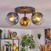 Koyoto Plafondlamp, Kogellampje Blauw, Goud, Groen, Duidelijk, 3-lichts