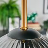Koyoto Plafondlamp, Kogellampje 45 cm Messing, Zwart, 5-lichts