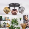 Ripoll Plafondlamp, Kogellampje Goud, Koperkleurig, Rookkleurig, 3-lichts