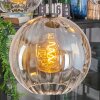 Koyoto Hanglamp, Kogellampje, Hanglamp Amber, Duidelijk, Rookkleurig, 5-lichts