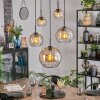 Koyoto Hanglamp, Kogellampje, Hanglamp Amber, Duidelijk, 5-lichts