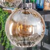 Koyoto Hanglamp, Kogellampje, Hanglamp Amber, Duidelijk, 5-lichts