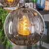 Koyoto Hanglamp, Kogellampje, Hanglamp Rookkleurig, 5-lichts