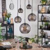 Koyoto Hanglamp, Kogellampje, Hanglamp Rookkleurig, 5-lichts