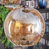 Koyoto Hanglamp, Kogellampje, Hanglamp Amber, 5-lichts