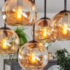 Koyoto Plafondlamp, Kogellampje 37 cm Amber, 5-lichts