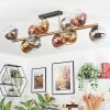 Koyoto Plafondlamp, Kogellampje Goud, Zwart, 10-lichts