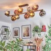 Koyoto Plafondlamp, Kogellampje Goud, Zwart, 10-lichts