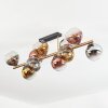 Koyoto Plafondlamp, Kogellampje Goud, Zwart, 10-lichts