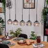 Koyoto Hanglamp, Kogellampje, Hanglamp Natuurlijke kleuren, Zwart, 5-lichts