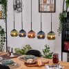Koyoto Hanglamp, Kogellampje, Hanglamp Natuurlijke kleuren, Zwart, 5-lichts
