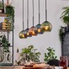 Koyoto Hanglamp, Kogellampje, Hanglamp Natuurlijke kleuren, Zwart, 5-lichts