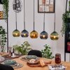 Koyoto Hanglamp, Kogellampje, Hanglamp Natuurlijke kleuren, Zwart, 5-lichts