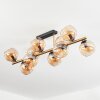 Koyoto Plafondlamp, Kogellampje Goud, Zwart, 10-lichts