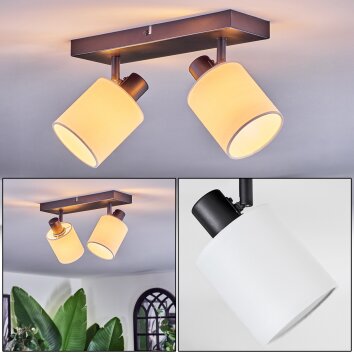 Fallhagen Plafondlamp, Plafondspot Zwart, 2-lichts