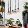 Koyoto Hanglamp, Kogellampje, Hanglamp Natuurlijke kleuren, Zwart, 5-lichts