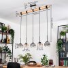 Koyoto Hanglamp, Kogellampje, Hanglamp Natuurlijke kleuren, Zwart, 5-lichts