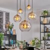 Koyoto Hanglamp, Kogellampje, Hanglamp Goud, Zwart, 5-lichts