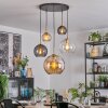 Koyoto Hanglamp, Kogellampje, Hanglamp Goud, Zwart, 5-lichts