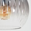 Koyoto Kogellampje, Staande lamp Amber, Duidelijk, Rookkleurig, 5-lichts