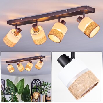 Fallhagen Plafondlamp, Plafondspot Zwart, 4-lichts