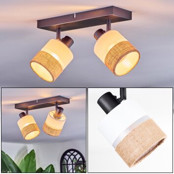 Fallhagen Plafondlamp, Plafondspot Zwart, 2-lichts