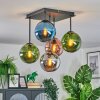 Gastor Plafondlamp, Kogellampje Blauw, Chroom, Groen, Koperkleurig, Rookkleurig, 5-lichts