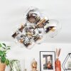 Koyoto Plafondlamp, Kogellampje Goud, Zwart, 10-lichts