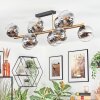 Koyoto Plafondlamp, Kogellampje Goud, Zwart, 10-lichts