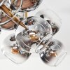 Koyoto Plafondlamp, Kogellampje Goud, Zwart, 10-lichts