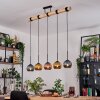 Koyoto Hanglamp, Kogellampje, Hanglamp Natuurlijke kleuren, Zwart, 5-lichts