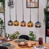 Koyoto Hanglamp, Kogellampje, Hanglamp Natuurlijke kleuren, Zwart, 5-lichts