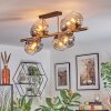 Ripoll Plafondlamp, Kogellampje Goud, Zwart, 8-lichts