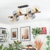 Ripoll Plafondlamp, Kogellampje Goud, Zwart, 8-lichts