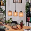 Soungou Hanglamp, Hanglamp Natuurlijke kleuren, Zwart, 3-lichts