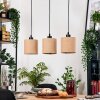 Soungou Hanglamp, Hanglamp Natuurlijke kleuren, Zwart, 3-lichts