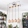 Soungou Hanglamp, Hanglamp Natuurlijke kleuren, Zwart, 4-lichts